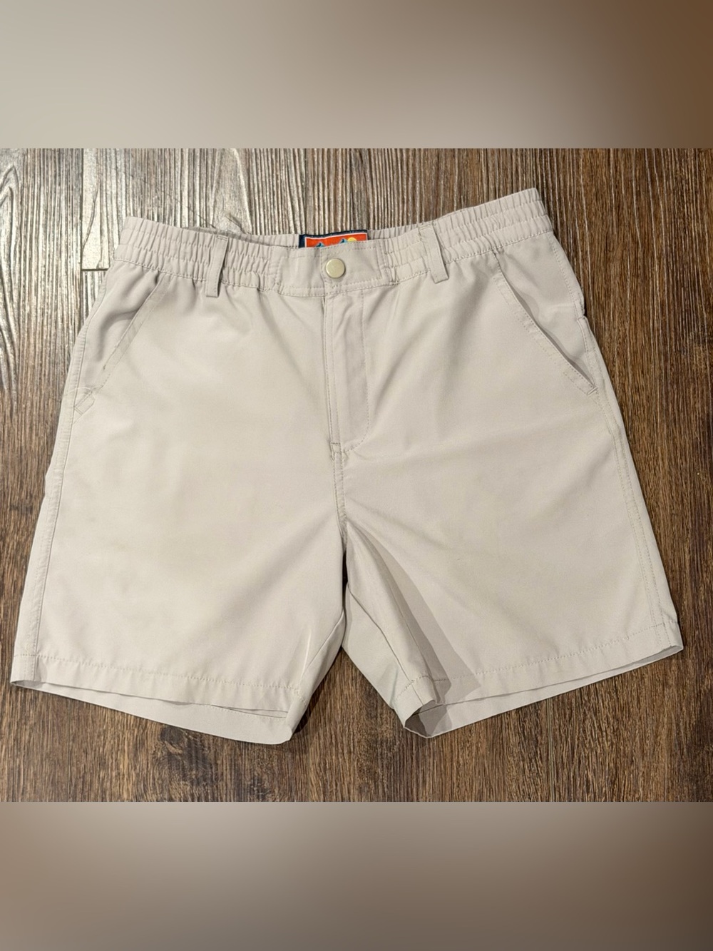 BURLEBO Youth Boys Performance Shorts: Khaki